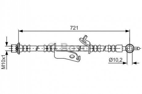 BRAKE HOSES BOSCH 1 987 481 636