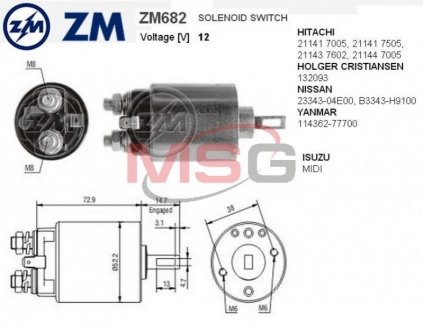 Автодеталь ZM ZM682