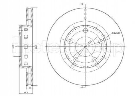 BRAKE DISC Metelli 231123C (фото 1)