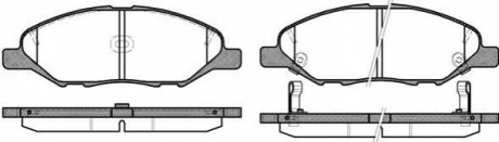 Колодки гальмівні диск. перед. (Remsa) Nissan Micra 03>10, Note 06>12, Tiida 07>12 WOKING P13933.02