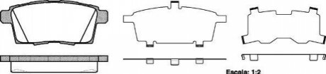 Колодки гальмівні диск. задн. (Remsa) Mazda Cx-7 2.2 06-,Mazda Cx-7 2.3 06-,Mazda Cx-7 2.5 06- WOKING P13683.00