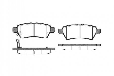 Колодки гальмівні диск. задн. (вир-во Remsa) Nissan Navarra Pathfinder 05> WOKING P10883.01