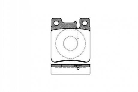 Колодки тормозные диск. задн. (Remsa) Mercedes-benz C-class (cl203) 3.0 01-11 WOKING P5073.00