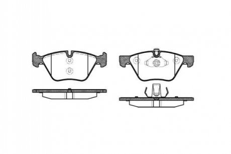 Колодки гальмівні диск. перед. (Remsa) BMW 3e90 5e60 5F10 X1e84 WOKING P11523.00