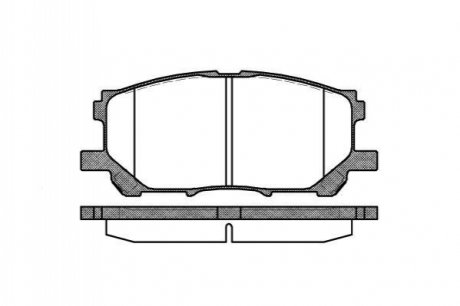 Колодки тормозные диск. перед. (Remsa) Lexus RX300-330-350 03>08, 08>15 WOKING P11393.00