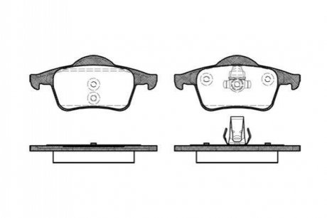 Колодки гальмівні диск. задн. (Remsa) Volvo S60 i 2.0 00-10,Volvo S60 i 2.3 00-10 WOKING P6143.00