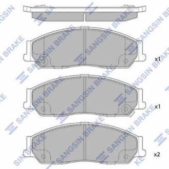 FR Колодки Hi-Q (SANGSIN) SP1235