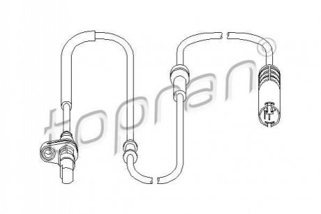 Датчик ABS TOPRAN / HANS PRIES 501 537