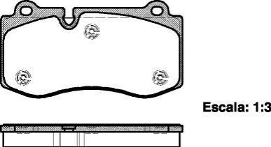 Колодки гальмівні диск. перед. (Remsa) Mercedes-Benz E211 S221 WOKING P13023.00