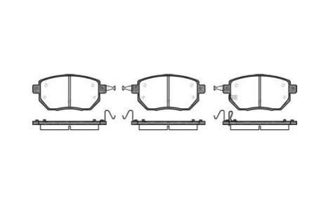 Колодки тормозные диск. перед. (Remsa) Infiniti Fx 3.5 02-08,Infiniti Fx 4.5 02-08 WOKING P8853.02