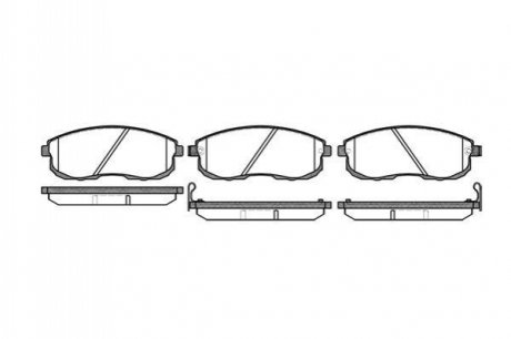 Колодки гальмівні диск. перед. (Remsa) Nissan 350 z 3.5 02-,Nissan Teana i 2.0 03-08 WOKING P3933.12