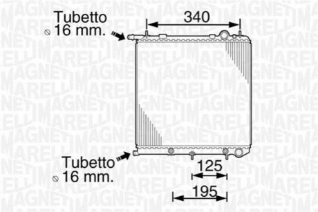 Радиатор. MAGNETI MARELLI 350213819000 (фото 1)