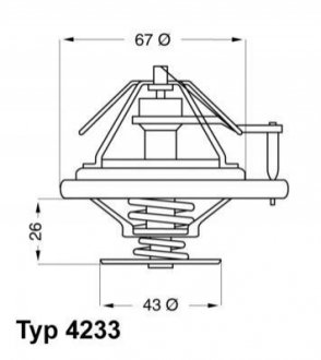 Термостат WAHLER 4233.80D