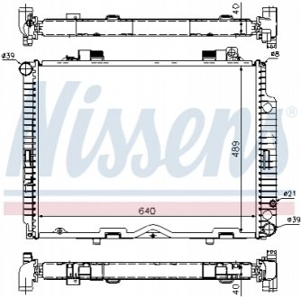 Радіатор охолоджування NISSENS 62611A