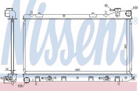 Радиатор. NISSENS 67715