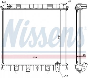 Радиатор. NISSENS 64302A