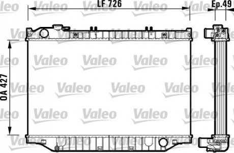 Радиатор. Valeo 732415