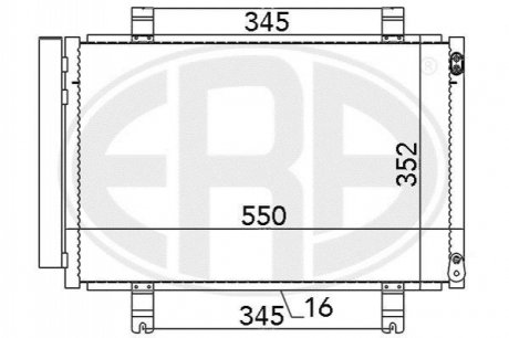 Радиатор кондиционера ERA 667075