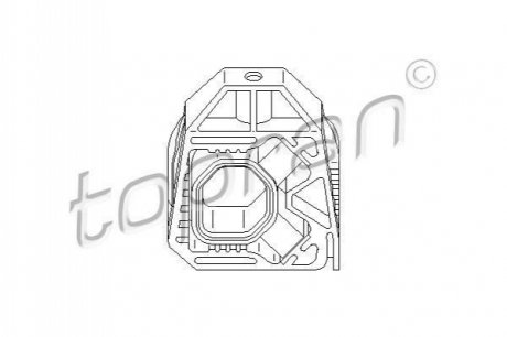 Кронштейн радіатора гумовий верхній TOPRAN / HANS PRIES 112 410