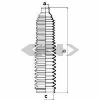 Пильник рульового механізму GKN (Lobro) 83686