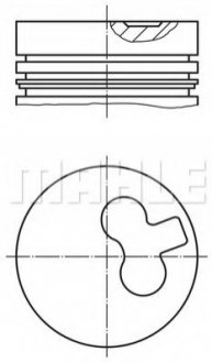 Поршень MAHLE / KNECHT 01129 00 (фото 1)