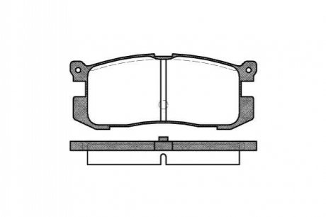 272 00_=fdb630=572169b колодки дисковые з.mazda 626 1.8-2.22.0d 88-92, ford probe 2.2t3.0 88-92 REMSA 0272.00