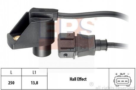 1.953.245_датчик положения коленвала opel omegasintra 2.5i3.0i 24v 94, saab EPS 1 953 245 (фото 1)