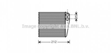 Радиатор отопителя NISSAN: MICRA (K12) 1.0 16V/1.2 16V/1.4 16V/1.5 DCI/160 SR 03-, MICRA C+C (K12) 1 AVA COOLING DNA6256 (фото 1)
