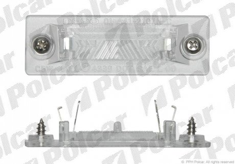 Ліхтар підсвічування номерного знаку зад. VW T5 03-08/Caddy 04-08/Passat 01-05/Touran03-08/Skoda Sup Polcar 9549956E (фото 1)