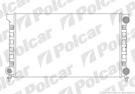 Радиаторы охлаждения (525x322x34) VOLKSWAGEN PASSAT 88-93 1.6 i (ABN, EZ, 1F) VOLKSWAGEN PASSAT 88- Polcar 954608A4