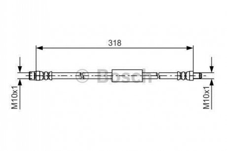 PRZEWУD HAM ELASTYCZNY BMW F02 730 09-12, 730LI 09-, 740D XDRIVE 12- BOSCH 1 987 481 618 (фото 1)