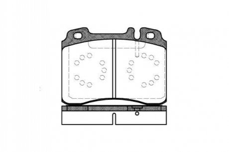 379 20_=fdb646 колодки дисковые п. mb w201 evolution 2.5i 90-93 REMSA 0379.20