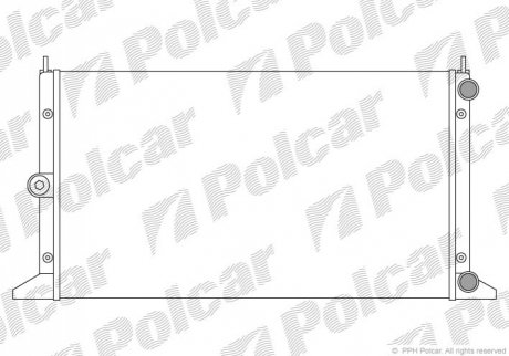 Радиатор АКПП FORD COUGAR 98-99 MONDEO 2.5I 24V 95-97 4G32 Polcar '324008A3' (фото 1)