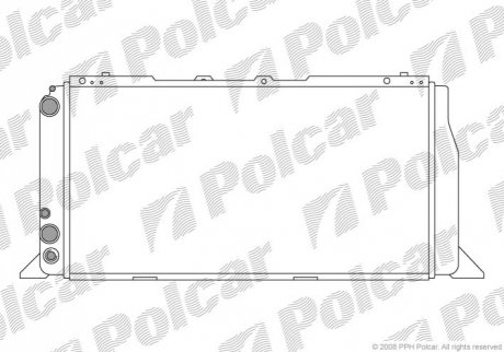 Радиатор АКПП FORD COUGAR 98-99 MONDEO 2.5I 24V 95-97 4G32 Polcar 130708A2 (фото 1)