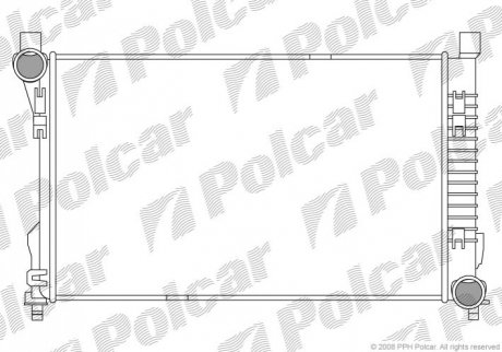 Радиатор АКПП FORD COUGAR 98-99 MONDEO 2.5I 24V 95-97 4G32 Polcar 5003081 (фото 1)