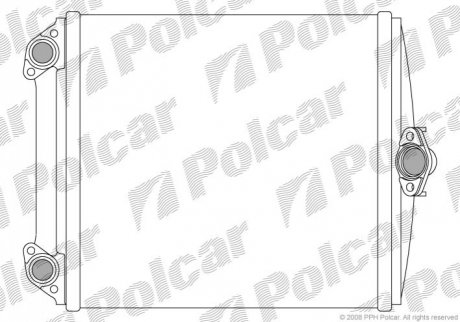 Радіатор пічки Mercedes 124 / E-Klasse, 84-/ 93-96 Polcar 5014N82 (фото 1)