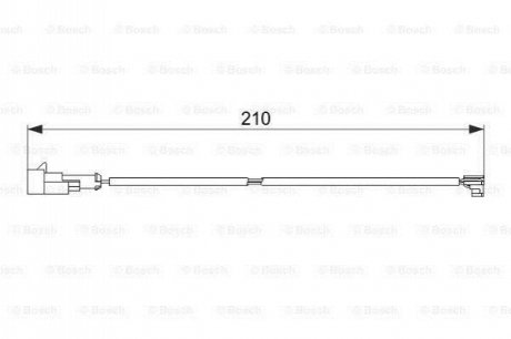 Датчик зносу гальмівних колодок BOSCH 1 987 474 520 (фото 1)