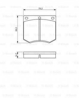 Колодки тормозные дисковые передние BOSCH 0986495079