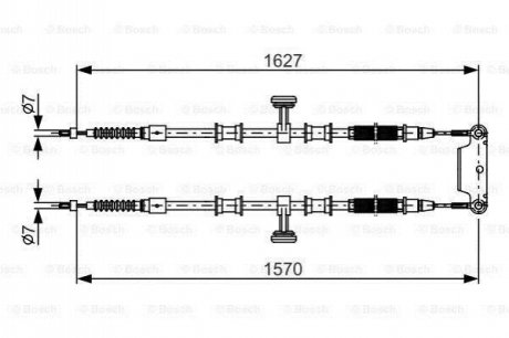 Трос, стояночная тормозная система BOSCH 1 987 482 147