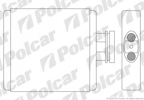 Радиатор отопителя/Детали кузова Polcar 6913N8-1