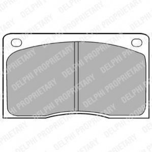Комплект тормозных колодок дисковый тормоз Delphi LP132
