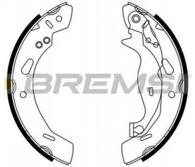 Комлект тормозных накладок BREMSI GF0249 (фото 1)