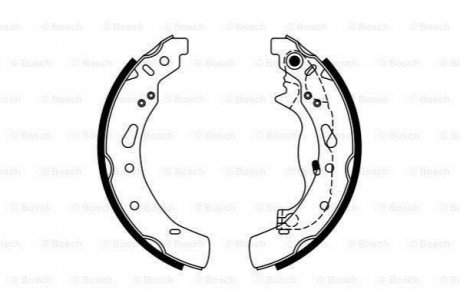 Гальмівні колодки барабанні BOSCH 0986487767 (фото 1)