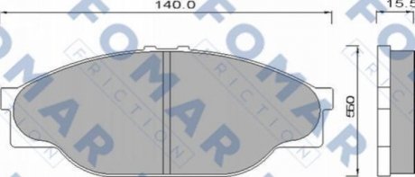 Колодки гальмівні дискові FOMAR FO493981