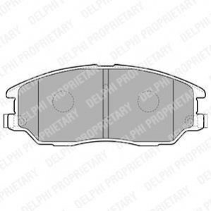 Комплект тормозных колодок дисковый тормоз Delphi LP1857