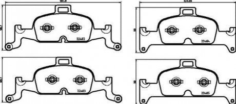 Гальмівні колодки дискові BREMBO P85164