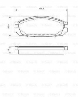 Гальмівні колодки дискові BOSCH 0 986 461 133 (фото 1)