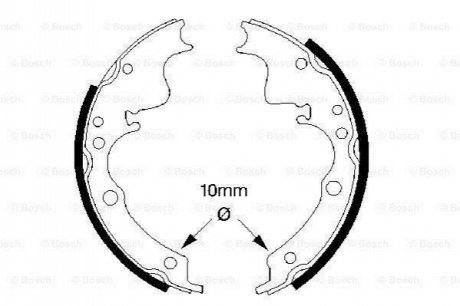 ТОРМОЗНЫЕ КОЛОДКИ БАРАБАН BOSCH 0 986 487 347