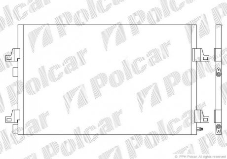Конденсатор кондиціонера Polcar '6052K8C2'