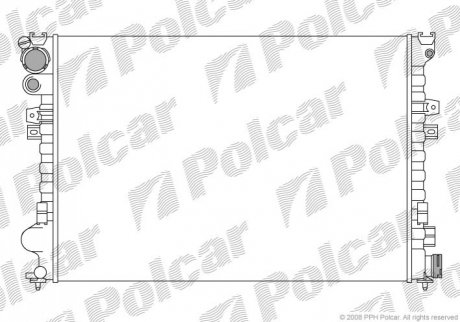 Радіатор охолодження Polcar 238008A3 (фото 1)